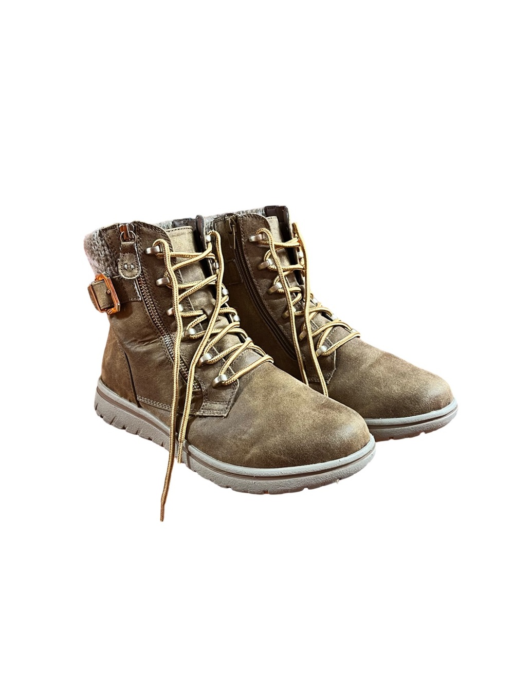 Cliffs by White Mountain Hearten Women’s Hiker Ankle Boots Faux Leather Sizs 9.5